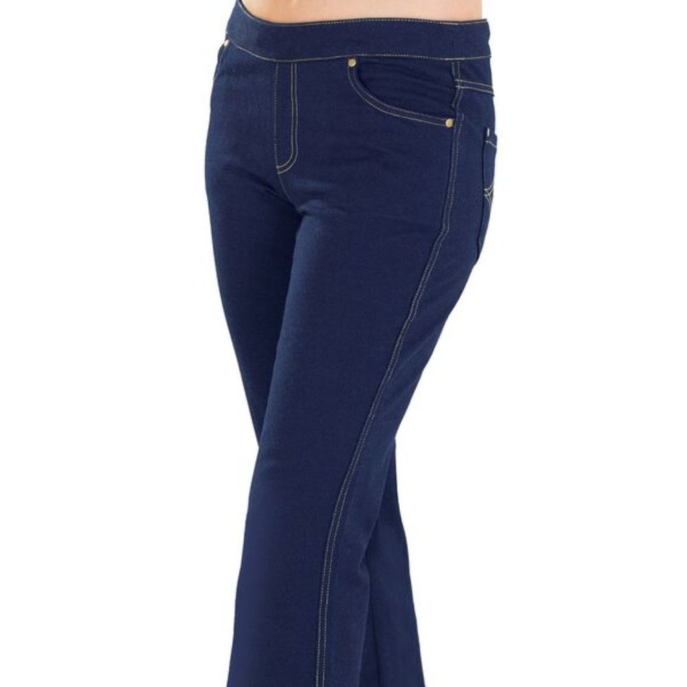 Indigo Bootcut Pajama Jeans - Women's Large (12-14)